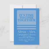 Minimale, geïnspireerde uitnodiging via Retro (Voorkant)