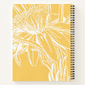 Minimale gele bodemkundige aangepaste notitielijst notitieboek (Achterkant)