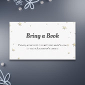 Minimale gele sterren brengen een Baby shower uit Informatiekaartje