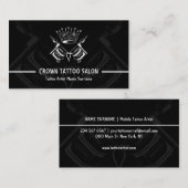 Minimale gemiddelde pistool pen bij kronen Modern  Visitekaartje (Voorkant / Achterkant)