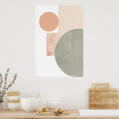 Minimale geometrische balans Abstract Poster (Keuken)