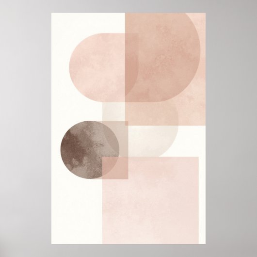 Minimale geometrische balans Abstract Poster (Voorkant)