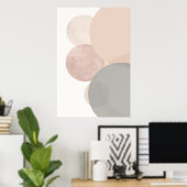 Minimale geometrische balans Abstract Poster (Thuiskantoor)