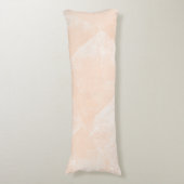 Minimale geometrische inkttextuur van perzik/abrik lichaamskussen (Voorkant Verticaal)