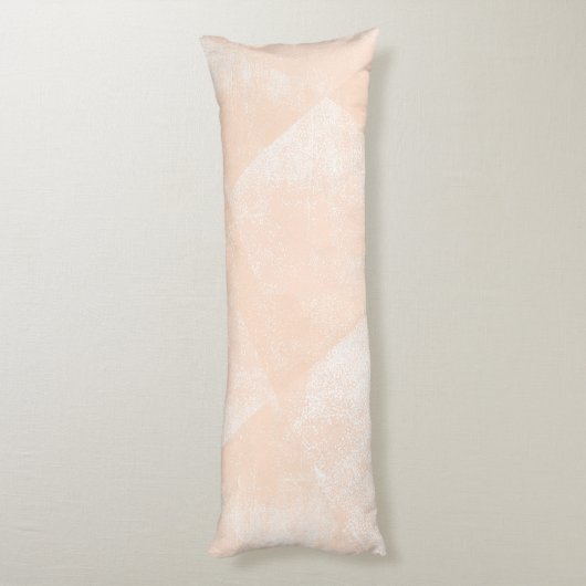 Minimale geometrische inkttextuur van perzik/abrik lichaamskussen (Achterkant (Verticaal))