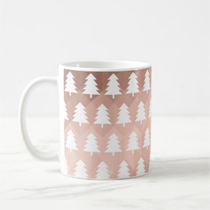 Minimale geometrische roos goudmaasbomen koffiemok