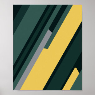 Minimale geometrische strepen poster