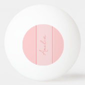 Minimale gepersonaliseerde naam Blush Pink Pingpongballen (Voorkant)