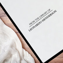 Minimale gepersonaliseerde zelf-inkt rubberen stem