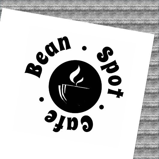 Minimale gestileerde Cup Logo Loyalty Cafe Rubberstempel