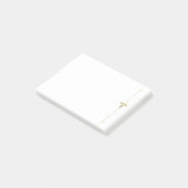 Minimale Gold Caduceus-symbolen Post-it® Notes (Schuin)