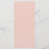 Minimale Gold Handwriting Simple Typography Blush Menu (Achterkant)