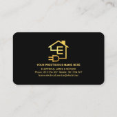 Minimale Gold Line Electricia-service Visitekaartje (Achterkant)