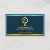 Minimale Gold Line Lijst Electrical Repair Visitekaartje (Achterkant)