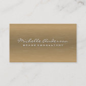 Minimale Gold Metal Texture Background Visitekaartje (Voorkant)