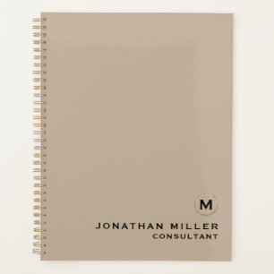 Minimale Gold Monogram Benoeming Book Planner