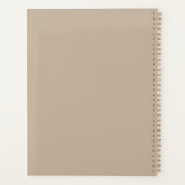 Minimale Gold Monogram Benoeming Book Planner (Achterkant)