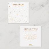 Minimale Gouden Galaxy Oorbel Display Vierkante Visitekaartje (Voorkant / Achterkant)