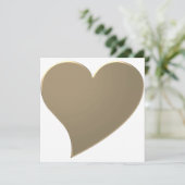 Minimale gouden grote hartslag Moderne elegante sc (Staand voorkant)