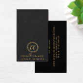 Minimale Gouden Monogram Sieraden Designer Oorbel Visitekaartje (Bureau)