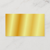 Minimale goudkleurtinten - Modern Plain Visitekaartje (Achterkant)