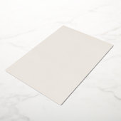 Minimale goudolie | Ivory Monogram Weddenschap Folie Uitnodiging (Gedraaid)