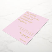 Minimale goudoliefolie met een modern huwelijk folie uitnodiging (Gedraaid)