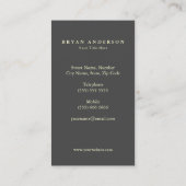 Minimale goudpalmboom visitekaartje (Achterkant)