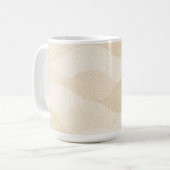 Minimale graanstructuur, zacht, neutraal patroon koffiemok (Voorkant links)