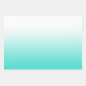 Minimale gradiënt Turquoise Inpakpapier Vel (Voorkant 3)