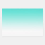 Minimale gradiënt Turquoise Inpakpapier Vel (Voorkant)