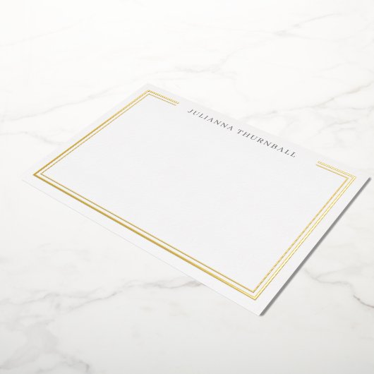 Minimale grafische Lijst - Persoonlijke artikelen Folie Uitnodiging (Gedraaid)