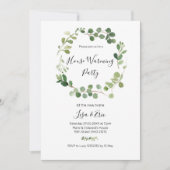 Minimale Greenery Housewarming Party Invite Kaart (Voorkant)