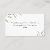 Minimale grienery veronderstelt hoeveel kissenspel informatiekaartje (Achterkant)