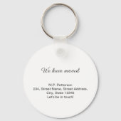 Minimale grijs We hebben verplaatst Voeg naam en a Sleutelhanger (Voorkant)