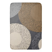 Minimale grijze kralen badmat (Voorkant Verticaal)