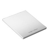 Minimale grijze Ombre persoonlijke laptop Notitieblok (Schuin)