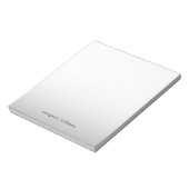 Minimale grijze Ombre persoonlijke laptop Notitieblok (Gedraaid)