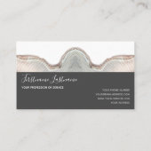 Minimale grijze stroken van hout visitekaartje (Achterkant)