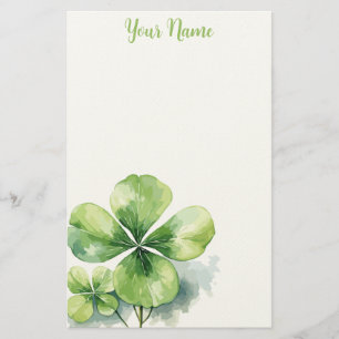 Minimale groene botanische watercolor briefpapier