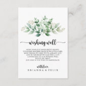 Minimale groene Eucalyptus Weddenschap Informatiekaartje (Voorkant)