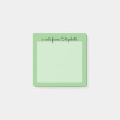 Minimale groene pasta post-it® notes (Voorkant)
