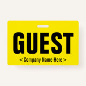 Minimale "GUEST"-badge Badge (Voorkant)