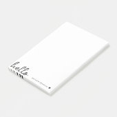 Minimale Hallo | Moderne reinigen hart, eenvoudig  Post-it® Notes (Schuin)
