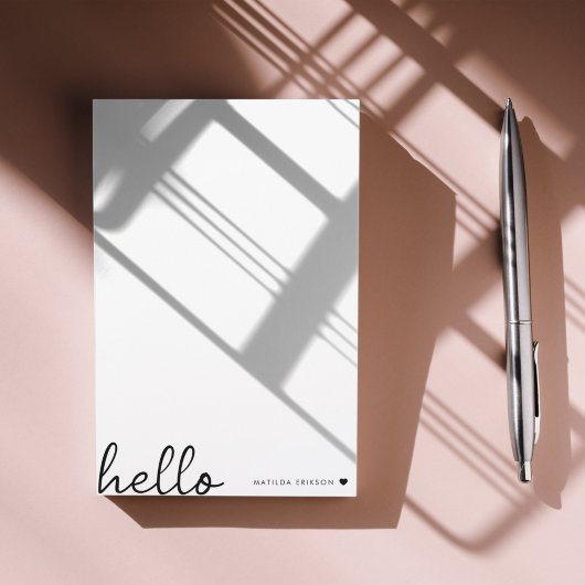 Minimale Hallo | Moderne reinigen hart, eenvoudig  Post-it® Notes