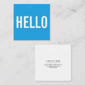 Minimale Hallo Visitekaartjes (Voorkant / Achterkant)