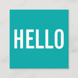 Minimale Hallo Visitekaartjes