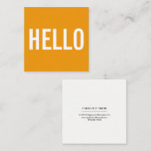 Minimale Hallo Visitekaartjes (Voorkant / Achterkant)