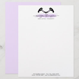 Minimale handpalen en motorfase metafysisch Reiki Briefhoofd