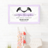 Minimale handpalen en motorfase metafysisch Reiki Spandoek (Insitu)